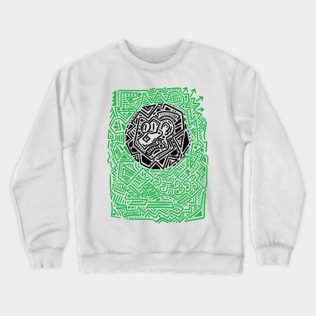 Distorted map Crewneck Sweatshirt by StephenC